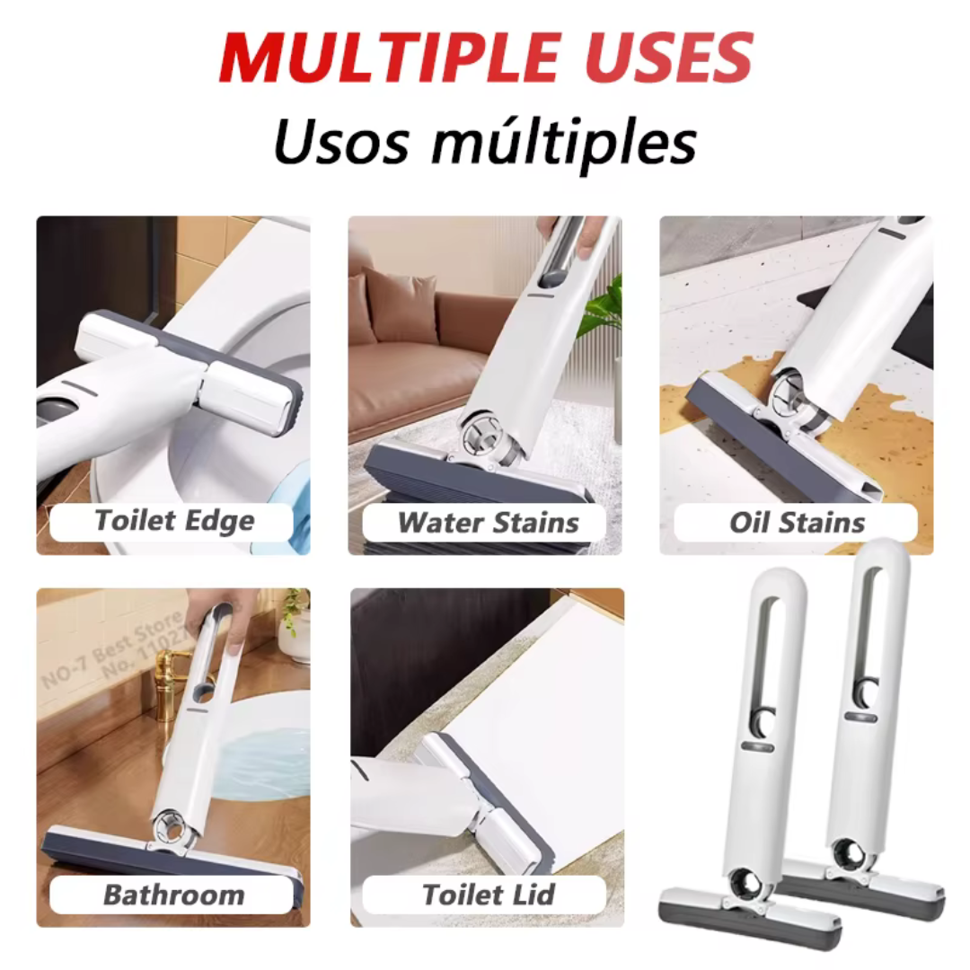 Mini Mopa Plegable con Sistema de Escurrido